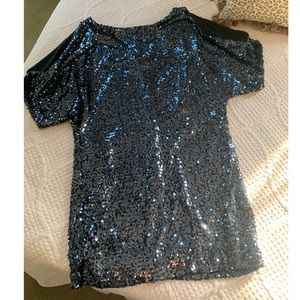 Black sequin dress